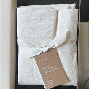 West Elm Organic Washed Cotton Percale Pillowcases